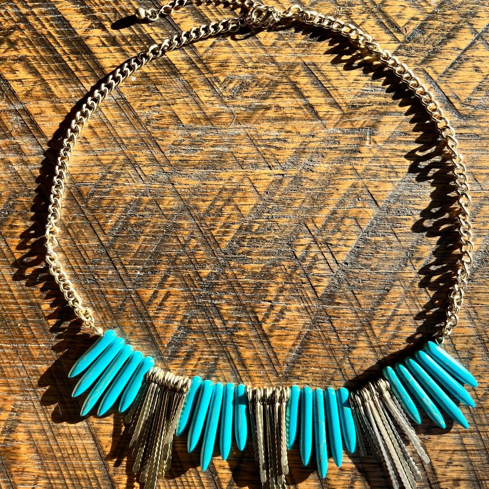 Faux Turquoise Necklace